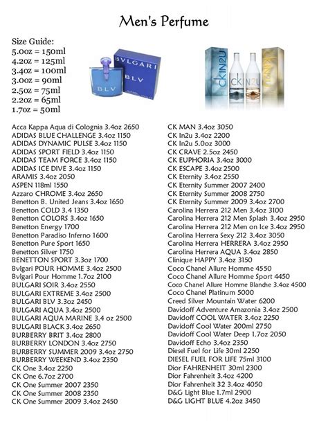 rustan's perfume price list.